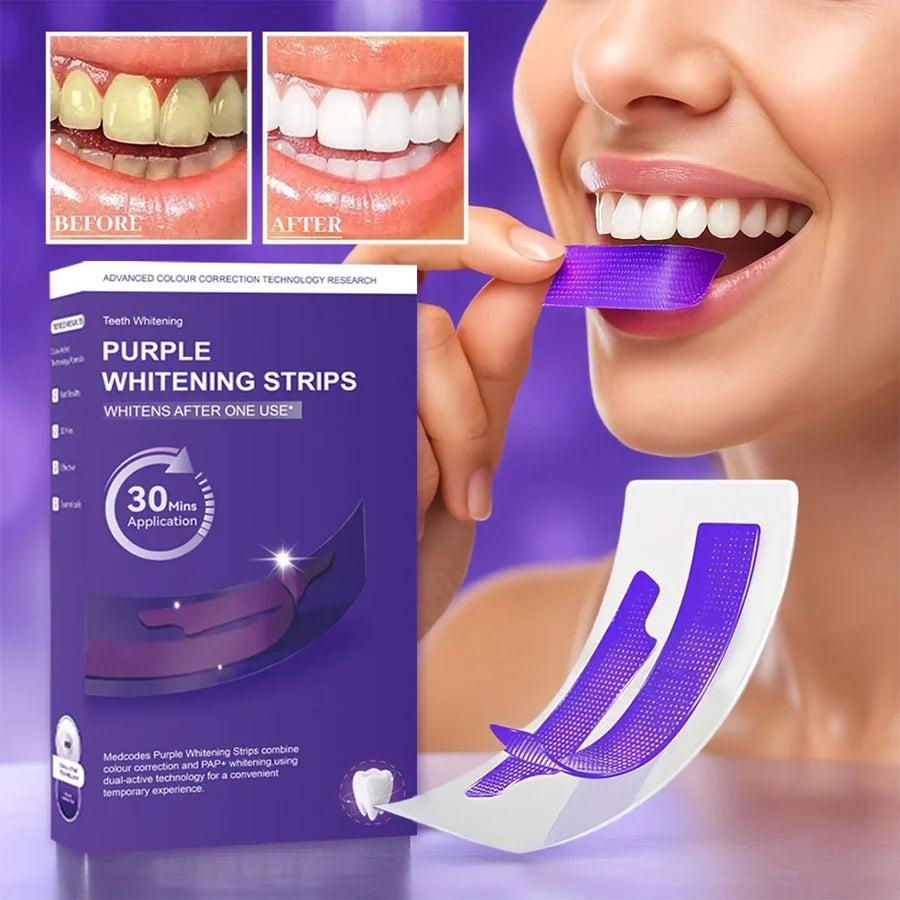 28 Purple whitening Stips